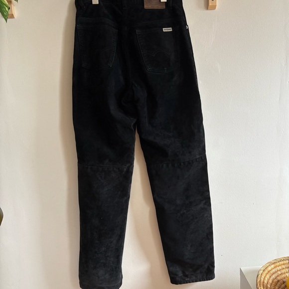 Vintage Skotts Suede Black High-Waisted Pants – Size 28 - Picture 5 of 9